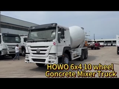 Sinotruk Howo 15 CBM รถบรรทุกเครื่องผสมคอนกรีต 6x4 พร้อมเครื่อง WEICHAI