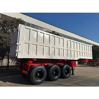 ซื้อ 3 แอ็กซ์ 12R20 ยาง 12 ยาง การแขวนยนต์กล (การแขวนยนต์ถุงอากาศสามารถปรับแต่งให้กับลูกค้าได้) Dump Semi-trailer online manufacture