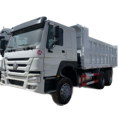 ราคาดี หมุนทางซ้าย 375HP 10 ล้อ Sinotruk รถบรรทุกถัง 30tons มือสอง 6x4 HOWO Tipper ออนไลน์