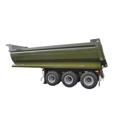 ราคาดี 3 แอ็กซ์ 40 CBM ทิปเปอร์เทรลเลอร์ U ประเภท ไฮดรอลิกซิลินเดอร์ 50tons 60 Tons 70 Tons การแขวนอากาศ ออนไลน์