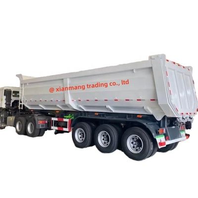 ราคาดี 3 /4 /5 Tri Axle 35 Cubic Meter 40 Cbm 60 ตัน 80 ตัน รถขนของหนัก รถขนของขนาด U ออนไลน์