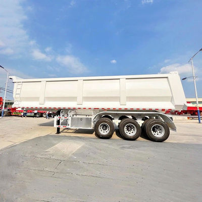 ราคาดี 24m3 3 แกน Dump Semi-Trailer U-Shaped Bucket Standard (ขนาด 9400mm × 2400mm × 3300mm) ออนไลน์