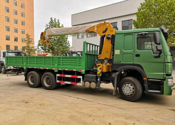 ราคาดี Sinotruk Howo7 Green 12T 6x4 ชาซีดัมป์ บูมเครนขายดีในแอฟริกา ออนไลน์
